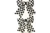 Checked Bow Hair Clips (Various Colours)